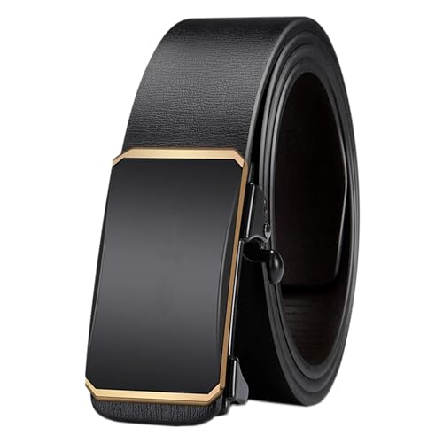 MOHUIED Gürtel Automatische Schnalle Gürtel PU Ledergürtel Herren Lederband Casual Jeans Gürtel Passt Überall Hin(1C) von MOHUIED