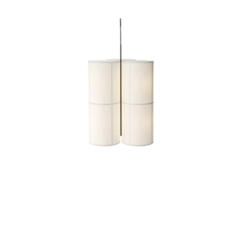 MOHUIED Stoff Lampenschirm Kronleuchter Hängende minimalistische Lampen zylindrische Stofflampe Esstisch Haus Dekoration Pendelleuchte für Lampen(Brown) von MOHUIED