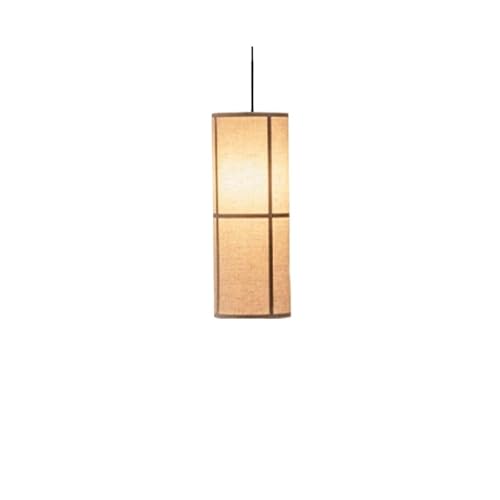 MOHUIED Stoff Lampenschirm Kronleuchter Hängende minimalistische Lampen zylindrische Stofflampe Esstisch Haus Dekoration Pendelleuchte für Lampen(Pink) von MOHUIED