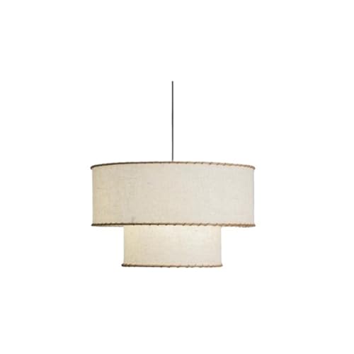MOHUIED Stoff-Pendelleuchte, Pendelleuchte for Wohnzimmer, Schlafzimmer, Nachttisch, Kunst, Kücheninsel, Hängelampe, Stoff-Lampenschirm für Lampen(Color 2,Warm Light) von MOHUIED