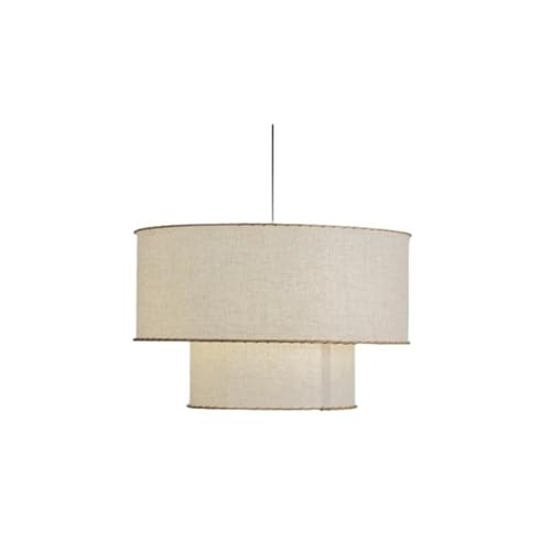 MOHUIED Stoff-Pendelleuchte, Pendelleuchte for Wohnzimmer, Schlafzimmer, Nachttisch, Kunst, Kücheninsel, Hängelampe, Stoff-Lampenschirm für Lampen(Color 3,Cold Light) von MOHUIED