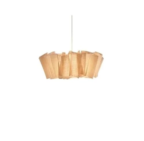 MOHUIED Vintage Wind Kronleuchter Handgemachte Stoff Pendelleuchten for Wohnzimmer Hotel Restaurant Designer Hängeleuchte Stoff Lampenschirm für Lampen(Color B,Color 2) von MOHUIED