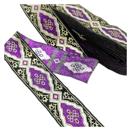 Vintage Stickerei Spitze Band Trim DIY Kleidung Tasche Zubehör bestickt Stoff für Kleidung Home Decor Hochzeit Tasche Riemen(Color 11,3 yards) von MOHUIED