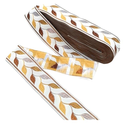 Vintage Stickerei Spitze Band Trim DIY Kleidung Tasche Zubehör bestickt Stoff für Kleidung Home Decor Hochzeit Tasche Riemen(Color 14,9 yards) von MOHUIED