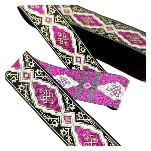 Vintage Stickerei Spitze Band Trim DIY Kleidung Tasche Zubehör bestickt Stoff für Kleidung Home Decor Hochzeit Tasche Riemen(Color 17,9 yards) von MOHUIED