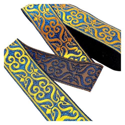Vintage Stickerei Spitze Band Trim DIY Kleidung Tasche Zubehör bestickt Stoff für Kleidung Home Decor Hochzeit Tasche Riemen(Color 22,1 yard) von MOHUIED