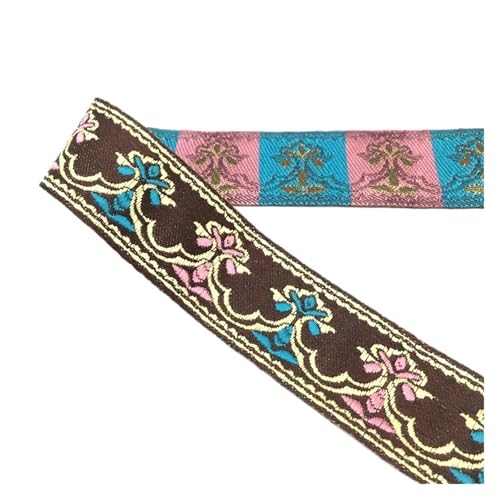 Vintage Stickerei Spitze Band Trim DIY Kleidung Tasche Zubehör bestickt Stoff für Kleidung Home Decor Hochzeit Tasche Riemen(Color 24,3 yards) von MOHUIED