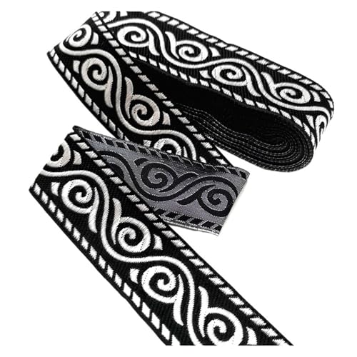 Vintage Stickerei Spitze Band Trim DIY Kleidung Tasche Zubehör bestickt Stoff für Kleidung Home Decor Hochzeit Tasche Riemen(Color 25,9 yards) von MOHUIED