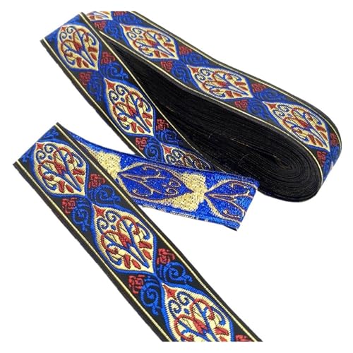 Vintage Stickerei Spitze Band Trim DIY Kleidung Tasche Zubehör bestickt Stoff für Kleidung Home Decor Hochzeit Tasche Riemen(Color 31,1 yard) von MOHUIED