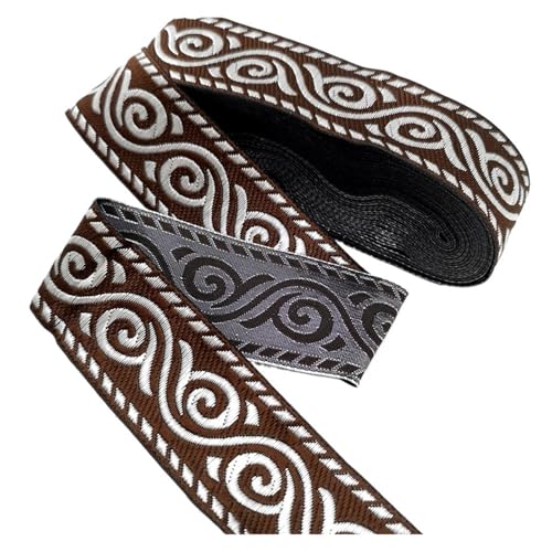 Vintage Stickerei Spitze Band Trim DIY Kleidung Tasche Zubehör bestickt Stoff für Kleidung Home Decor Hochzeit Tasche Riemen(Color 35,3 yards) von MOHUIED