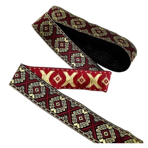 Vintage Stickerei Spitze Band Trim DIY Kleidung Tasche Zubehör bestickt Stoff für Kleidung Home Decor Hochzeit Tasche Riemen(Color 38,9 yards) von MOHUIED