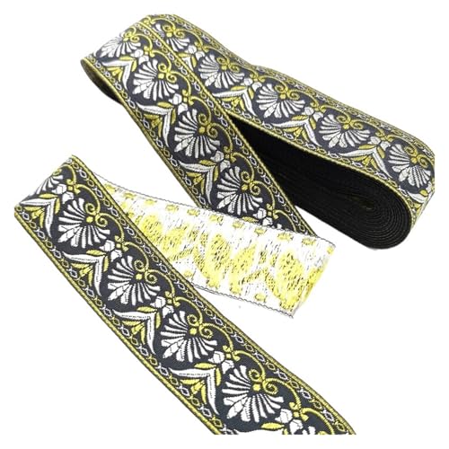 Vintage Stickerei Spitze Band Trim DIY Kleidung Tasche Zubehör bestickt Stoff für Kleidung Home Decor Hochzeit Tasche Riemen(Color 40,3 yards) von MOHUIED