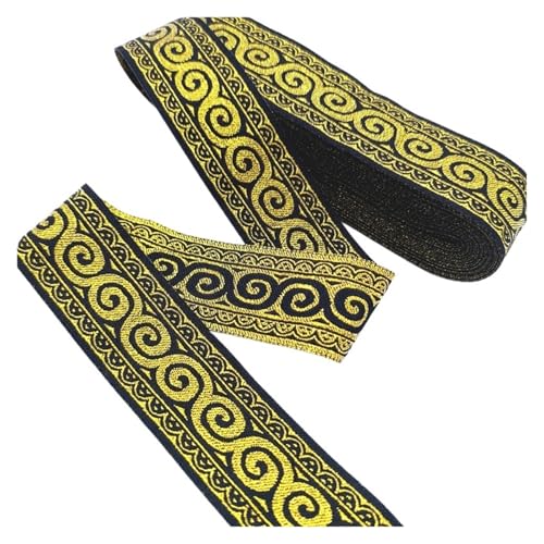 Vintage Stickerei Spitze Band Trim DIY Kleidung Tasche Zubehör bestickt Stoff für Kleidung Home Decor Hochzeit Tasche Riemen(Color 46,1 yard) von MOHUIED
