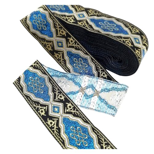 Vintage Stickerei Spitze Band Trim DIY Kleidung Tasche Zubehör bestickt Stoff für Kleidung Home Decor Hochzeit Tasche Riemen(Color 47,1 yard) von MOHUIED