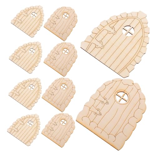 20 Stück Holz Feentüren Unvollendete Diy Gartendekoration für Fenster und Türen für Feengärten und Mini Zubehöre 20 Stück Holz Feentüren Unvollendete Diy Gartendekoration für Fenster und Türen für Feengärten und Mini Zubehöre von MOKKHNB