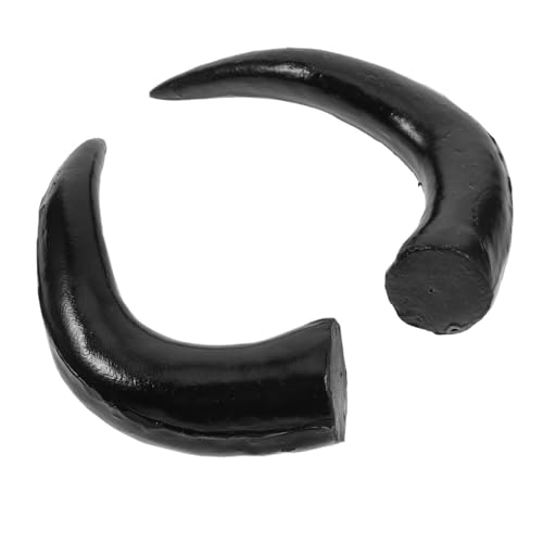 MOKKHNB 1 Paar Haarband mit Simulierten Ochsenhorn Design Schwarze Diy Haaraccessoires für Halloween Kostümparty Vielseitig Einsetzbar und Bequem für Erwachsene von MOKKHNB