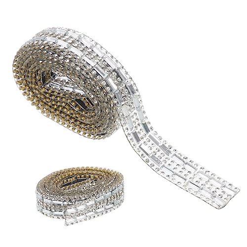 MOKKHNB 1 Rolle Rhinestone Band Strass Dekorationsband für Kleidung Bastelarbeiten Hochzeitsdekoration Tragbar Zuschneidbar mit Hot Melt Kleber Breit Reihig für Kreative Projekte MOKKHNB 1 Rolle Rhinestone Band Strass Dekorationsband für Kleidung Bastelarbeiten Hochzeitsdekoration Tragbar Zuschneidbar mit Hot Melt Kleber Breit Reihig für Kreative Projekte von MOKKHNB
