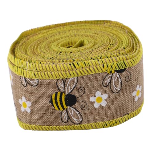 MOKKHNB 1 Rolle verpackung Band Party Bankettband Wickelband dekoratives Bienenband Bienenverpackungsband Blumenverpackungsband Bienenleinenband Cocker-Gurtband MOKKHNB 1 Rolle verpackung Band Party Bankettband Wickelband dekoratives Bienenband Bienenverpackungsband Blumenverpackungsband Bienenleinenband Cocker-Gurtband von MOKKHNB