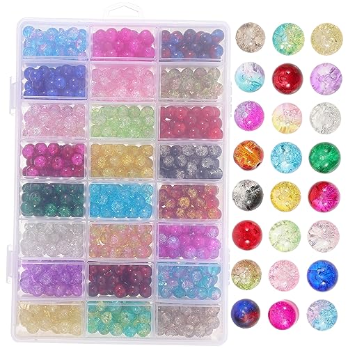 MOKKHNB 1 Schachtel Bunte Glasperlen zum DIY Schmuck Basteln Glasperlen für Armbänder und Mehr Praktischer Aufbewahrungsbox MOKKHNB 1 Schachtel Bunte Glasperlen zum DIY Schmuck Basteln Glasperlen für Armbänder und Mehr Praktischer Aufbewahrungsbox von MOKKHNB