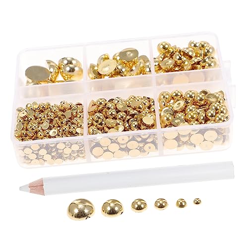 MOKKHNB 1 Schachtel Simulierte Perlen Charms Set Halbkreis Plastikperlen für DIY Nail Art Bastelzubehör für Kleidung Taschen und Mehr Teiliges Set Material MOKKHNB 1 Schachtel Simulierte Perlen Charms Set Halbkreis Plastikperlen für DIY Nail Art Bastelzubehör für Kleidung Taschen und Mehr Teiliges Set Material von MOKKHNB