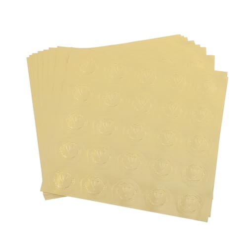 MOKKHNB 10 Blatt Goldene Präge herz Umschlag aufkleber mit Starker Haftung Selbstklebende Briefumschlossiegel für Einladungen Grußkarten Hochzeit und Geschenkverpackung Dekorative MOKKHNB 10 Blatt Goldene Präge herz Umschlag aufkleber mit Starker Haftung Selbstklebende Briefumschlossiegel für Einladungen Grußkarten Hochzeit und Geschenkverpackung Dekorative von MOKKHNB