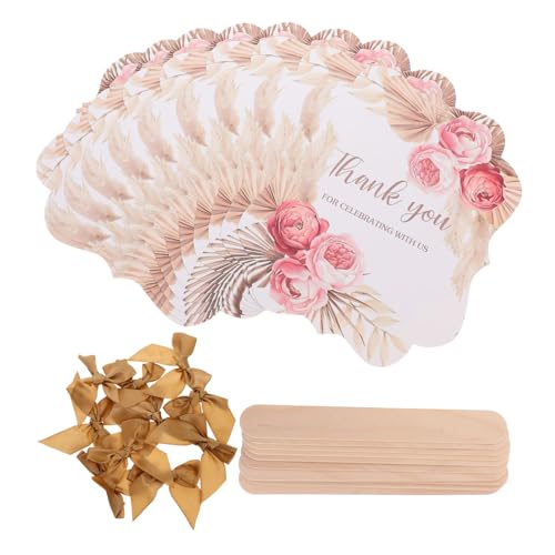 MOKKHNB 10 Sätze Diy Hochzeitshandventil Pinke Papierfächer für Gäste Hochzeitsgeschenke Fotorequisiten Vielseitig Einsetzbar für Hochzeiten Tanzen Partys Diy Projekte von MOKKHNB
