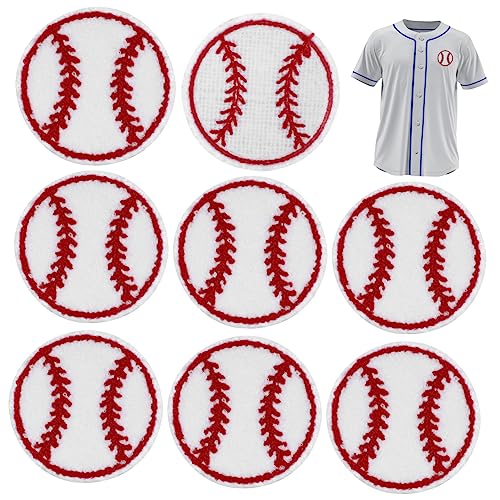 MOKKHNB 10 Stück Baseball Applikationen Austauschbare Flicken für Kleidung Strapazierfähige Patches für Hüte Taschen und DIY Projekte von MOKKHNB