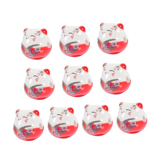 MOKKHNB 10 Stück Bunte Keramik winkekatzen Perlen DIY Schmuck Basteln Abstandshalter für Armbänder Katzenliebhaber Geschenk Reichtum Feng Shui Charm MOKKHNB 10 Stück Bunte Keramik winkekatzen Perlen DIY Schmuck Basteln Abstandshalter für Armbänder Katzenliebhaber Geschenk Reichtum Feng Shui Charm von MOKKHNB