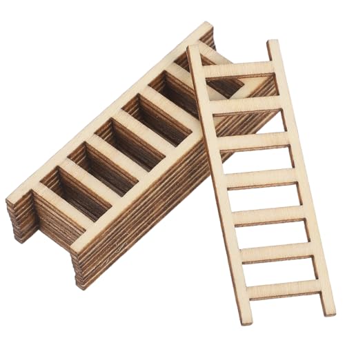MOKKHNB 10 Stück Miniature Holzleiter Mini Holzleitern für Puppenhäuser Mikro Landschaften und Dekoration Realistische Gartenaccessoires für Fotografie und Modellprojekte MOKKHNB 10 Stück Miniature Holzleiter Mini Holzleitern für Puppenhäuser Mikro Landschaften und Dekoration Realistische Gartenaccessoires für Fotografie und Modellprojekte von MOKKHNB