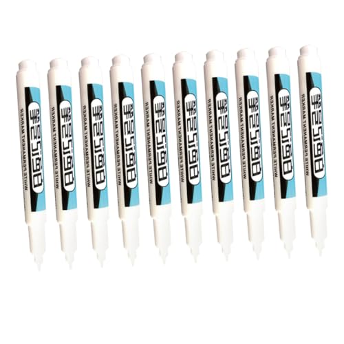 MOKKHNB 10 Stück Multiuse Permanent Marker Holzmarker Bau und Farbstift für Präzises Markieren für Metall und Verschiedene Oberflächen von MOKKHNB