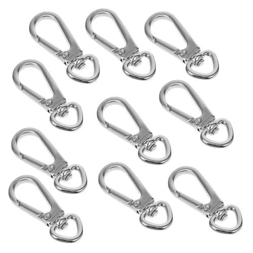 MOKKHNB 10 Stück Teiliges Metall klauenverschluss Schlüsselanhänger Langlebiger Schnapphaken für Taschen Einfach zu Befestigen Vielseitig Einsetzbar für DIY accessoires und Handtaschen von MOKKHNB