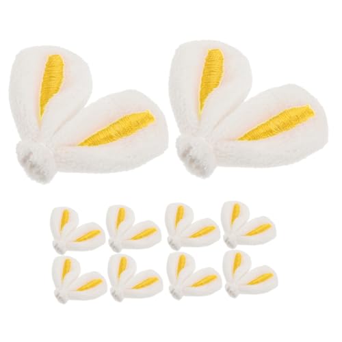 MOKKHNB 10 Stück Teiliges Niedliche Hasenohren Haarclip Deko Leichte DIY Bastelaccessoires in Gelb Vielseitig für Haarschmuck Scrapbook Schmuck und Festliche Dekorationen Geeignet MOKKHNB 10 Stück Teiliges Niedliche Hasenohren Haarclip Deko Leichte DIY Bastelaccessoires in Gelb Vielseitig für Haarschmuck Scrapbook Schmuck und Festliche Dekorationen Geeignet von MOKKHNB