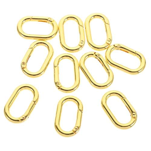 MOKKHNB 10 Stück Teiliges Ovaler Metall schnappverschluss mit Feder Robuster Karabinerhaken als Schlüsselringverschluss Langlebig und Praktisch für DIY Taschen und Schlüsselbund Zubehör MOKKHNB 10 Stück Teiliges Ovaler Metall schnappverschluss mit Feder Robuster Karabinerhaken als Schlüsselringverschluss Langlebig und Praktisch für DIY Taschen und Schlüsselbund Zubehör von MOKKHNB