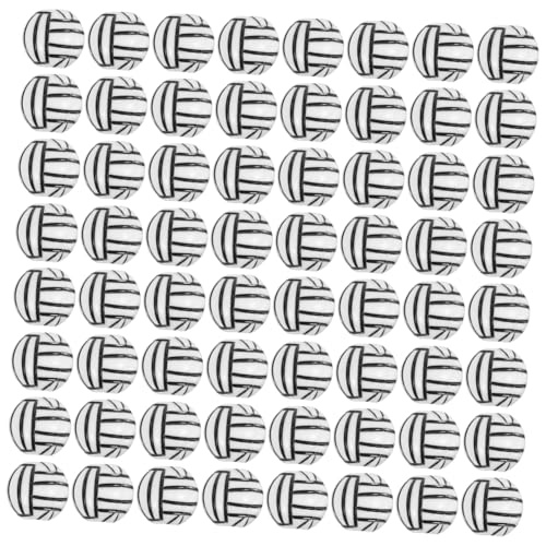 MOKKHNB 100 Stück Acryl Volleyball Perlen für DIY Schmuckherstellung Realistische Sport Charms Hautfreundlich und Langlebig Vielseitig für Armbänder Halsketten und Bastelprojekte Geeignet von MOKKHNB