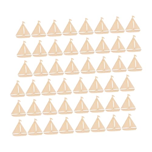 MOKKHNB 100 Stück Holz Segelboot DIY Bastelset Unfertige Holz Ausschnitte für Kreative Projekte für Partys und Dekorationen Robustes Material für Langlebigen Spaß für Erwachsene Fördert von MOKKHNB