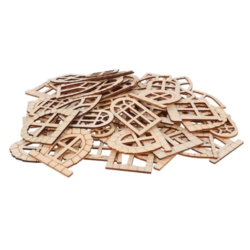 MOKKHNB 100 Stück Miniature Fairy Door Holz Unfertige Garten und Wanddekoration für Diy Projekte Natürliche für Garten Installieren für Festliche Anlässe MOKKHNB 100 Stück Miniature Fairy Door Holz Unfertige Garten und Wanddekoration für Diy Projekte Natürliche für Garten Installieren für Festliche Anlässe von MOKKHNB