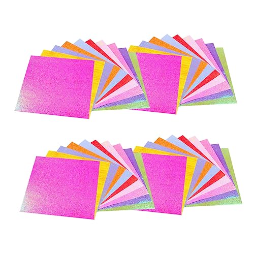 MOKKHNB 100 Stück Origami Papier Glitzer Bastelpapier Farben Doppelseitig Perlmutt Faltpapier für Diy Bastelprojekte Kindergarten Weihnachten Dekoration MOKKHNB 100 Stück Origami Papier Glitzer Bastelpapier Farben Doppelseitig Perlmutt Faltpapier für Diy Bastelprojekte Kindergarten Weihnachten Dekoration von MOKKHNB