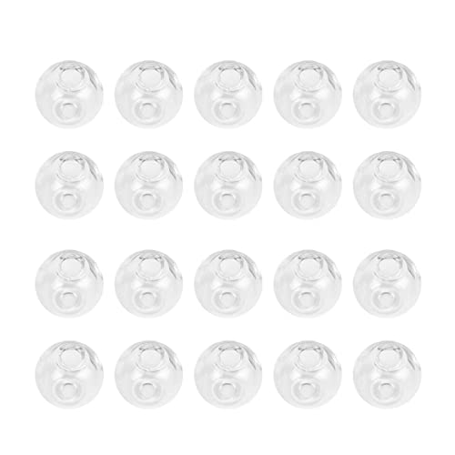 MOKKHNB 100 Stück Transparente Hohle Glasperlen mit Geradem Loch Feine Verarbeitung Langlebige DIY Schmuckperlen für Ohrringe Armbänder Halsketten Kreative Bastelaccessoires MOKKHNB 100 Stück Transparente Hohle Glasperlen mit Geradem Loch Feine Verarbeitung Langlebige DIY Schmuckperlen für Ohrringe Armbänder Halsketten Kreative Bastelaccessoires von MOKKHNB