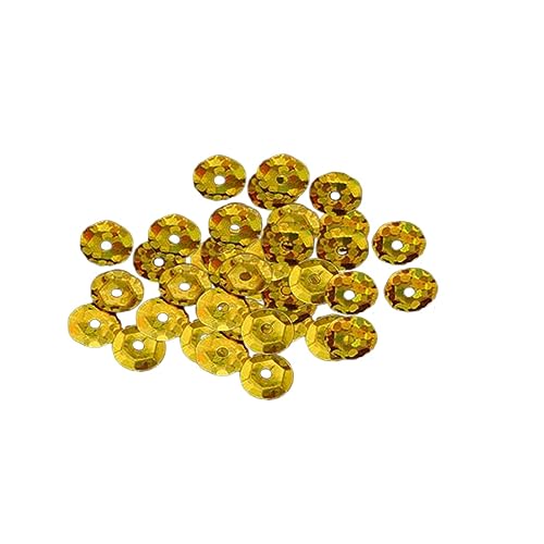 MOKKHNB 1000 Stück Runde Goldene Pailletten zum Nähen und Basteln PVC Glitzernde Schmucksteine für Kleidung Schuhe Taschen und DIY Dekorationen Leicht Robust für Hochzeiten und MOKKHNB 1000 Stück Runde Goldene Pailletten zum Nähen und Basteln PVC Glitzernde Schmucksteine für Kleidung Schuhe Taschen und DIY Dekorationen Leicht Robust für Hochzeiten und von MOKKHNB