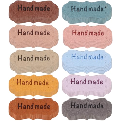 MOKKHNB 100Stücke PU Lederetiketten Farben Handgefertigte Etiketten für DIY Bastelprojekte zum Nähen an Kleidung Taschen und Mehr MOKKHNB 100Stücke PU Lederetiketten Farben Handgefertigte Etiketten für DIY Bastelprojekte zum Nähen an Kleidung Taschen und Mehr von MOKKHNB
