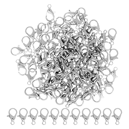 MOKKHNB 100Stücke Zinklegierung Hummerverschlüsse für DIY Schmuckherstellung Langlebige und Umweltfreundliche Verbindungselemente für und Armbänder Einfach zu Bedienen von MOKKHNB