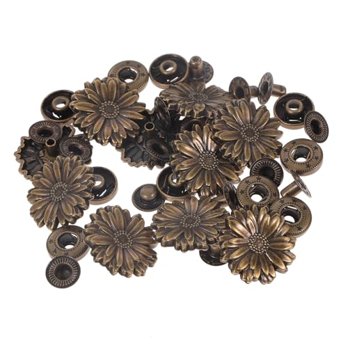 MOKKHNB 10Sätze Retro Schnalle Reinem Teiliges Bronze Snap Button für DIY Bastelzubehör Taschen und Geldbörsen für Nähprojekte und Handarbeiten MOKKHNB 10Sätze Retro Schnalle Reinem Teiliges Bronze Snap Button für DIY Bastelzubehör Taschen und Geldbörsen für Nähprojekte und Handarbeiten von MOKKHNB
