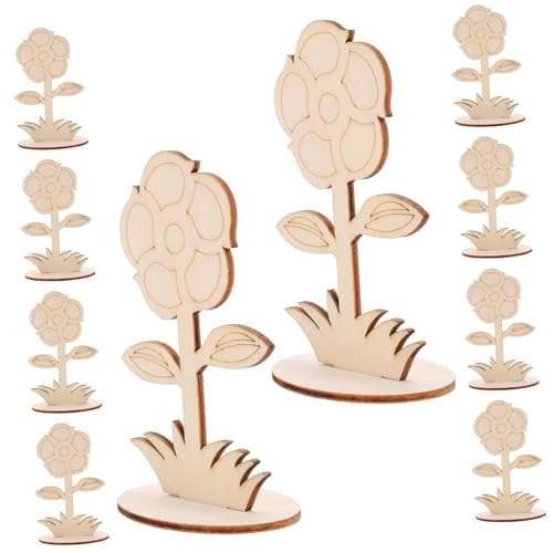 MOKKHNB 12 Stück Unbearbeitete Holzblumen zum Basteln DIY Malen Dekorieren für Hochzeiten Tischschmuck und Kreative Projekte für Bastelenthusiasten MOKKHNB 12 Stück Unbearbeitete Holzblumen zum Basteln DIY Malen Dekorieren für Hochzeiten Tischschmuck und Kreative Projekte für Bastelenthusiasten von MOKKHNB