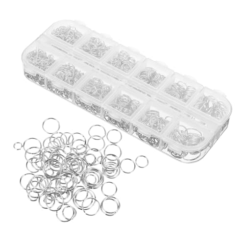MOKKHNB 1200 Stück Metall Offene Ringe für Schmuckherstellung Robuste Sprungringe für Armbänder Schlüsselanhänger und DIY Bastelprojekte MOKKHNB 1200 Stück Metall Offene Ringe für Schmuckherstellung Robuste Sprungringe für Armbänder Schlüsselanhänger und DIY Bastelprojekte von MOKKHNB