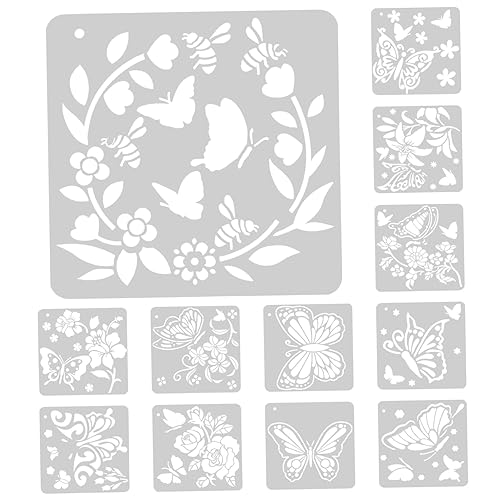 MOKKHNB 12Blätter Schmetterlingsschablonen Wiederverwendbare Wandkunst Schablonen für Kreative DIY Projekte für und Möbelgestaltung MOKKHNB 12Blätter Schmetterlingsschablonen Wiederverwendbare Wandkunst Schablonen für Kreative DIY Projekte für und Möbelgestaltung von MOKKHNB