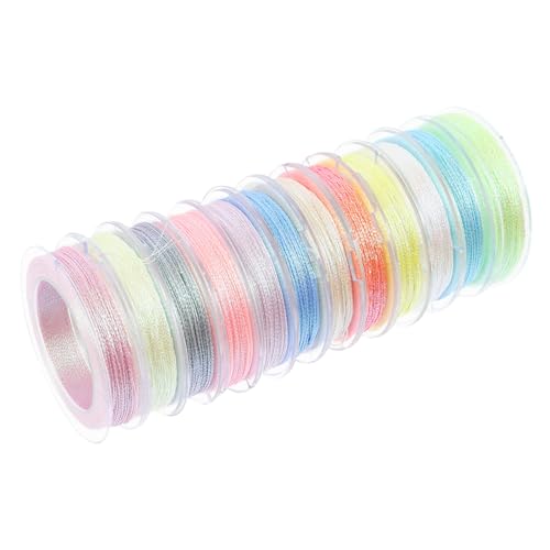 MOKKHNB 12Rollen Leuchtendes Mehrfarbiges Stickgarn Nachtleuchtendes Nähgarn für Kostüme Quilten und Kreative Projekte Fädig für DIY Dekorationen Farben MOKKHNB 12Rollen Leuchtendes Mehrfarbiges Stickgarn Nachtleuchtendes Nähgarn für Kostüme Quilten und Kreative Projekte Fädig für DIY Dekorationen Farben von MOKKHNB