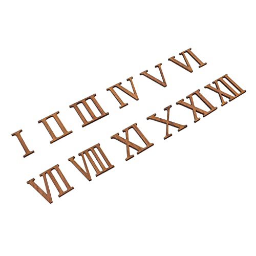 MOKKHNB 12Stücke Römische Ziffern für Wanduhr Dekorative Taktnummern für DIY und Langlebig Uhrziffern für Reparatur und Personalisierung von MOKKHNB
