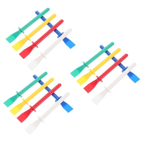 MOKKHNB 15 Stück Teiliges Set Farbige Klebestifte Flexibler Kleberverteiler für Lederhandwerk Ergonomischer DIY Spachtel Langlebige Klebstoff Auftragsstäbchen für Malprojekte und von MOKKHNB