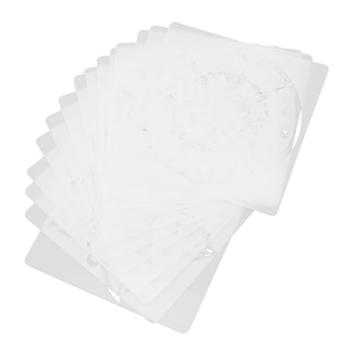 MOKKHNB 16 Stück Teiliges Mandala Schablonen aus Pet Wiederverwendbare Malvorlagen für DIY Bastelprojekte Vielseitige Zeichenschablonen für Kreative Wand und Stoffgestaltung von MOKKHNB
