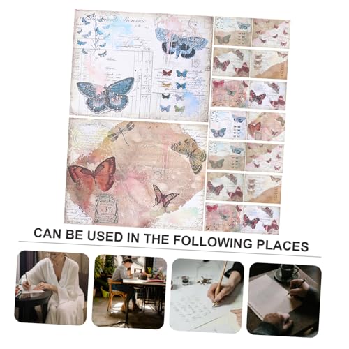 MOKKHNB 16 Stück Teiliges Vintage Scrapbook Dekorpapier Großformatige Retro Hintergrundpapiere mit Klarem Muster Vielseitig für DIY Planer Tagebuch Fotoalbum Geschenkverpackung und MOKKHNB 16 Stück Teiliges Vintage Scrapbook Dekorpapier Großformatige Retro Hintergrundpapiere mit Klarem Muster Vielseitig für DIY Planer Tagebuch Fotoalbum Geschenkverpackung und von MOKKHNB